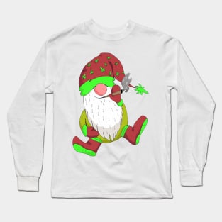 Gnome Stoner Long Sleeve T-Shirt